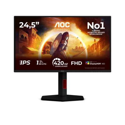 23. AOC G4 25G4KUR Computermonitor 62,2 cm (24,5") 1920 x 1080 px Full HD LED Schwarz, Rot