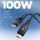 3. Spigen EB10010CC 100W 100 cm Kabel - Schwarz