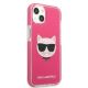 4. Karl Lagerfeld Choupette Head Hülle für iPhone 13 mini – Fuchsia