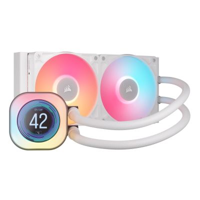 Corsair iCUE LINK TITAN 240 RX LCD Prozessor All-in-One Flüssigkeitskühler 12 cm Weiß 1 Stück.