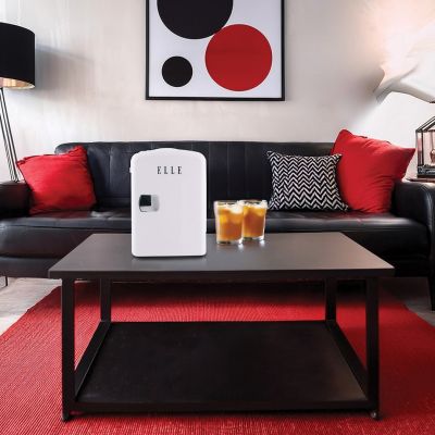 2. ELLE Home ESDAF101WHEU 4L weißer Minikühlschrank