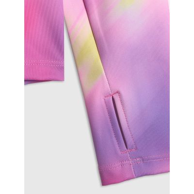 9. Mädchen-Sportsweatshirt ohne Kapuze, schmal geschnitten, Größe 4F 4FJRSS26TFSWF0988-90A