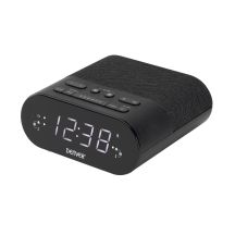 Denver CRQ-107 Digitaler Wecker, Schwarz