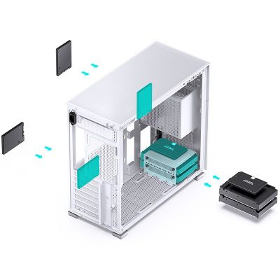 10. Jonsbo D41 Mesh weißes Computergehäuse