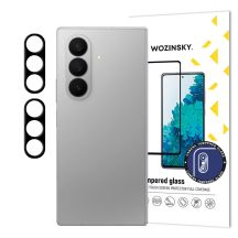 Schwarzes Wozinsky Vollkameraglas für Samsung Galaxy Z Fold 7, 2er-Set