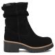 2. Damen-Ankle-Boots aus Leder, gerüscht, schwarz, Filippo DBT6402