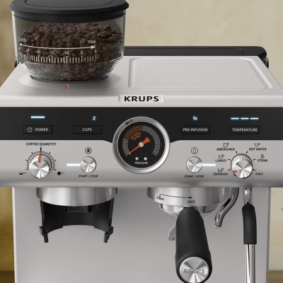 12. Krups Precision XP801T10 Halbautomatische Espressomaschine 3 l