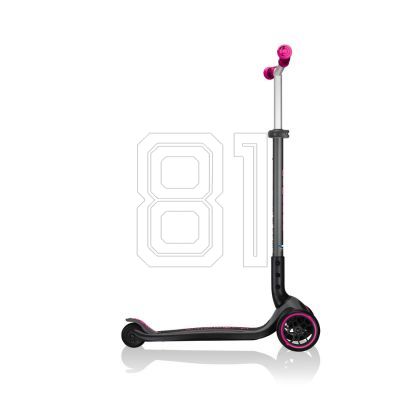 24. Globber Master Prime 3-Wheel Scooter / Black - Neon Pink 664-110