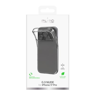 2. Puro 0.3 Nude Ultra-Slim TPU Case für iPhone 17 Pro - Transparent