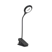 Mini Wozinsky Kabellose LED-Leselampe mit Clip + USB-C-Kabel - Schwarz