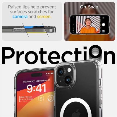 5. Spigen Ultra Hybrid S MagSafe, kristallklar – iPhone 15 Plus