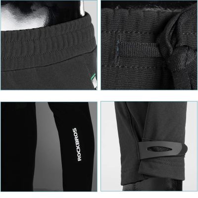 9. Winddichte Radsporthose Rockbros Patrol, Größe XL - Schwarz