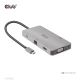 2. CLUB3D CSV-1594 USB 3.2 Gen 1 (3.1 Gen 1) Typ-C Dockingstation, Schwarz, Grau