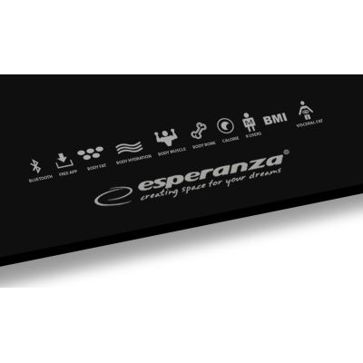 10. Esperanza EBS016K Bluetooth-Waage (Schwarz)