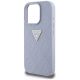 6. Guess Hot Stamp 4G Pattern Triangle Metal Logo Case für iPhone 16 Pro Max - Lila