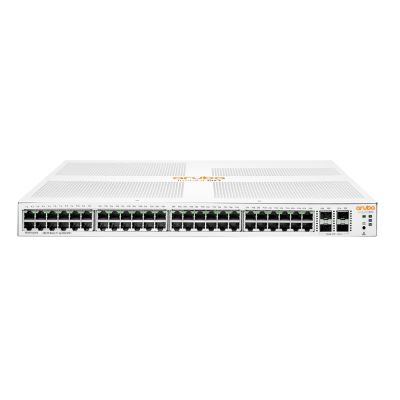 Aruba Instant On 1930 48G Class4 PoE-Switch, 4 SFP/SFP+-Steckplätze, 370 W, Managed L2+ Gigabit Ethernet (10/100/1000), PoE-Unterstützung, 1 HE, Weiß