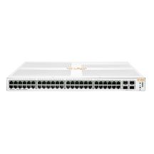 Aruba Instant On 1930 48G Class4 PoE-Switch, 4 SFP/SFP+-Steckplätze, 370 W, Managed L2+ Gigabit Ethernet (10/100/1000), PoE-Unterstützung, 1 HE, Weiß