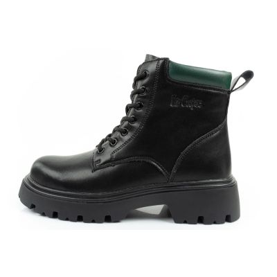 2. Lee Cooper Stiefel, Damenstiefel, Lederstiefel, isoliert, Schnürstiefel