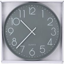 GLAS-WANDUHR 50CM GRAU