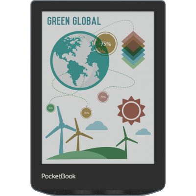 14. PocketBook Verse Pro Color 634 6" E-Ink Kaleido 3 16GB Wi-Fi Stormy Sea