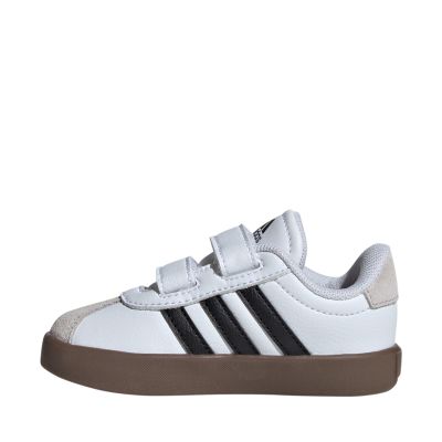 11. Adidas VL Court 3.0 Skateboardschuhe für Kinder, Weiß und Grau, ID9157