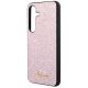 6. Guess Glitter Script Case für Samsung Galaxy S24 - Rosa