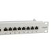 3. 19-Zoll-Patchpanel mit 24 RJ45-Anschlüssen, Cat6a-FTP-Anschluss, 1 HE, 500 MHz, RAL7035