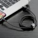 4. Baseus Cafule USB-A / Lightning 1,5A QC 3.0 Kabel 2 m - Schwarz