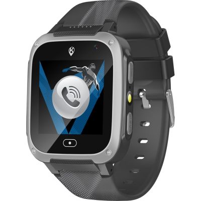 KiDiZ Basic Smartwatch für Kinder, schwarz