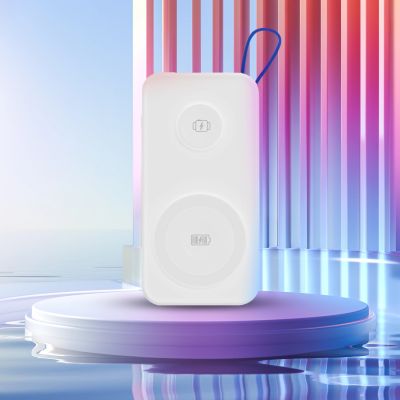 4. 3mk PastelUp Powerbank 10.000 mAh 22,5 W USB 1A1C - weiß