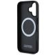 7. BMW M Perforierte Tricolor Line MagSafe Hülle für iPhone 16 - Grau