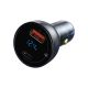 3. Baseus Auto-Ladegerät USB / USB Typ C 65 W 5 A SCP Quick Charge 4.0+ Power Delivery 3.0 LCD Bildschirm grau (CCKX-C0G)