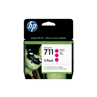 12. HP 3er-Pack Magenta 711 DesignJet Tintenpatronen 29 ml