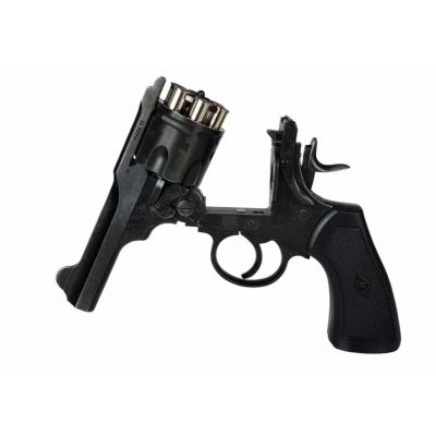 7. WEBLEY MKVI .455 Polizeirevolver, Kal. 5,5 mm, Diabolo, 6-Schuss-Patronen, 4"-Lauf, CO2 Battlefield Ekp do17J