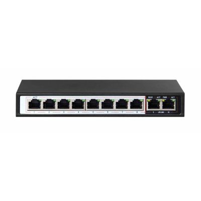 13. Extralink Switch PoE CERES 8x 100 Mbit/s PoE/PoE+, 2x RJ45 Uplink 100 Mbit/s, 96 W