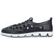 5. Rieker W RKR652 marineblaue durchbrochene Lederschuhe