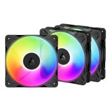 ARCTIC Freezer P12 Pro Reverse A-RGB - 3er-Pack Computergehäuselüfter 12 cm Schwarz 3 Stück.