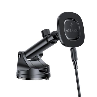 3. Acefast D47 Magnetische Armaturenbretthalterung mit kabellosem Ladegerät - Schwarz