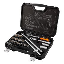Steckschlüsselsatz 1/2", 25-teilig, satiniert