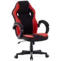 SENSE7 Prism Stoffsessel, schwarz und rot