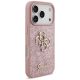 4. Guess Fixed Glitter Big 4G Hülle für iPhone 17 Pro / 18 Pro - Pink