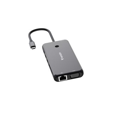 9. Verbatim CMH-14 USB Typ-C Adapter 5000 Mbit/s Silber