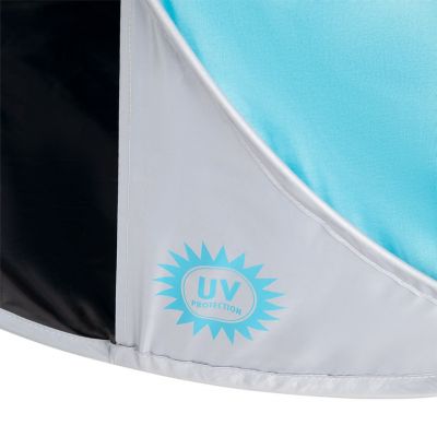 7. NILS CAMP NC3174 Selbstaufbau-Strandzelt, türkis-grau