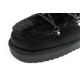 6. D.Franklin Damen Winter Schneestiefel, modisches Fellfutter, Schwarz