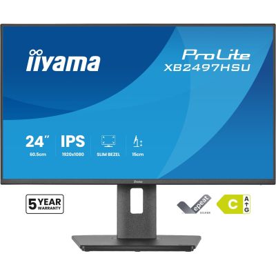 2. iiyama ProLite XB2497HSU-B1 Computermonitor 60,5 cm (23,8") 1920 x 1080 px Full HD LED Schwarz