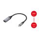 4. Equip 133492 Kabeladapter 0,15 m USB Typ-C HDMI Schwarz, Grau