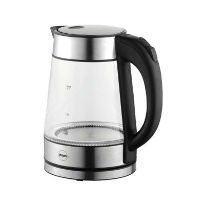 6. ELDOM GLASKABELLOSER WASSERKOCHER C420 KETTY 1850-2200W 1,7L NETTOFILTER BELEUCHTETER BEHÄLTER, HEIZPLATTE
