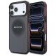 Mercedes AMG IML Transparent Bicolor Block MagSafe Hülle für iPhone 18 Pro Max / 17 Pro Max - Schwarz und Burgunderrot