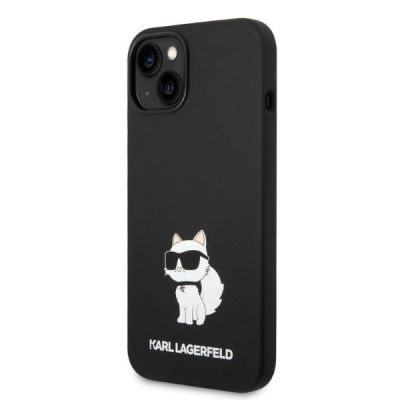 2. Karl Lagerfeld Choupette-Silikonhülle für iPhone 14 Plus – Schwarz