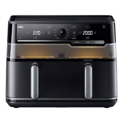 2. Braun TwinCook 5 Doppel-Heißluftfritteuse (10 l, 2800 W), Schwarz